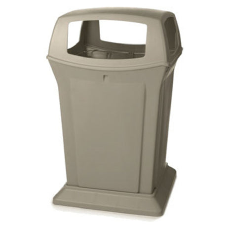 Rubbermaid FG917388BEIG - Ranger® Container, 45 Gallon, Dome Top