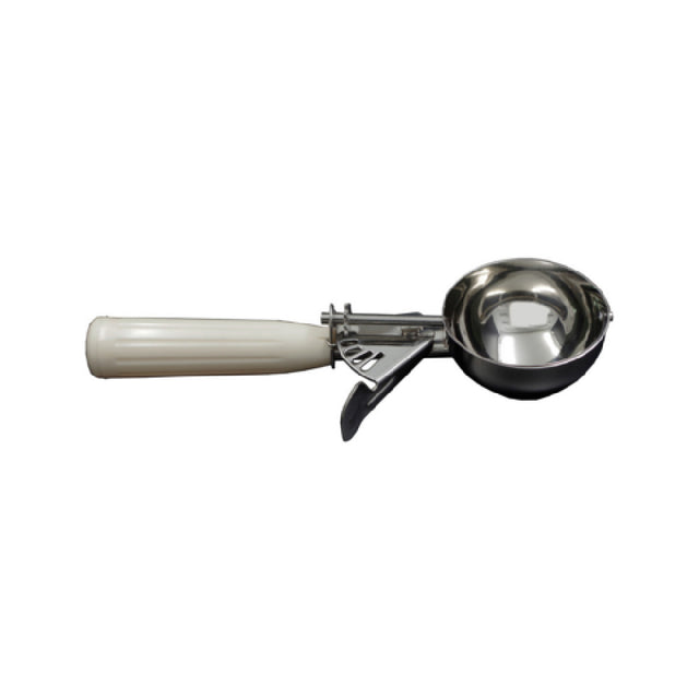 CAC China SICD-10IV Thumb Disher #103.2 Oz. Stainless Steel Scoop