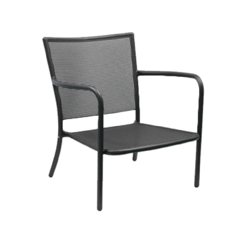 Emuamericas Llc E3416 Podio Lounge Stacking Armchair Outdoor/indoor Steel Mesh Back And Seat