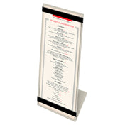 Menu Solutions MTRBB-411 Table Tent Holds 4-1/4" X 11" Insert Single Panel