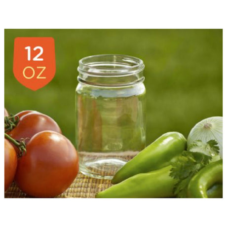 Buccaneer Container Corp 1012012000 (Buccaneer) Glass Mason Jar 12 Oz. Smooth