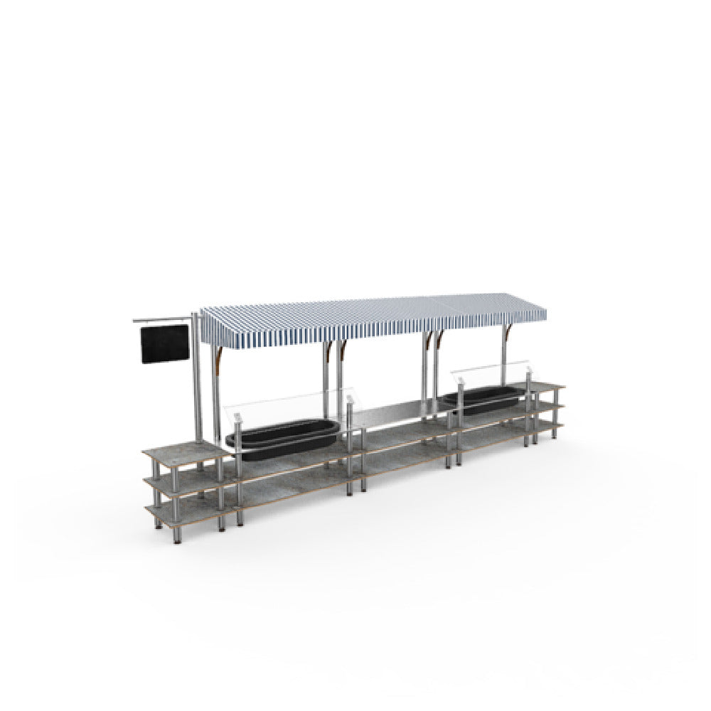 Steelite MGCMLA08GSWF Market Station Mixed Materials (minimum = Case Quantity 1 Per Case) (repack Item)