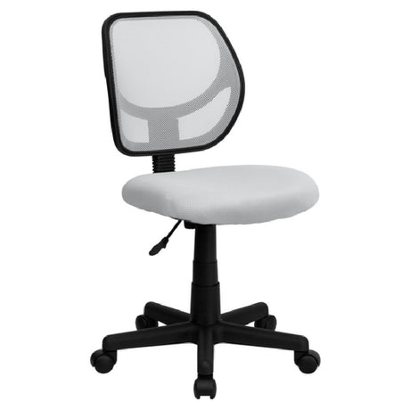 Flash Furniture WA-3074-WHT-GG Swivel Task/Computer Chair 30-1/2" To 34-1/2" Adjustable Height