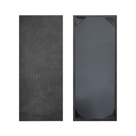 Risch HAR-1V 4.25X11 Harley Padded Antibacterial/antimicrobial Faux-leather Menu Cover (specify Color)