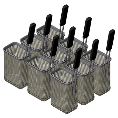 Arcobaleno Pasta Equipment APCB6SET9 Pasta Cooker Basket Set Set Of (9) Size #6 Pasta Baskets