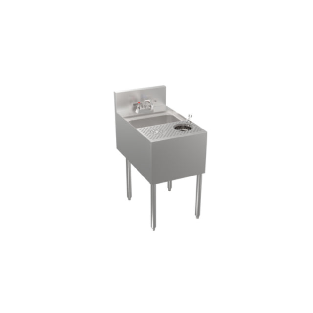 Krowne KRS-MS18 - Stadium Series Underbar Speed Unit, 18”W X 24”D, 10” X 14” X 7” Deep Sink Bowl