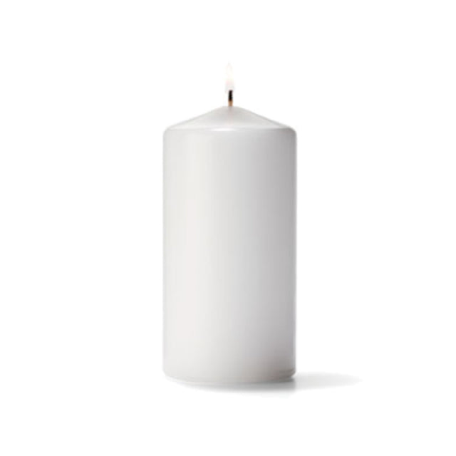 Hollowick P3X6W-12 Select Wax® Pillar Candle White 6"H X 3" Dia. (12 Each Per Case)