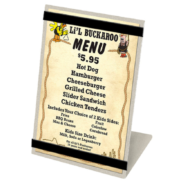 Menu Solutions MTRBB-58 Table Tent Holds 5-1/2" X 8-1/2" Insert Single Panel