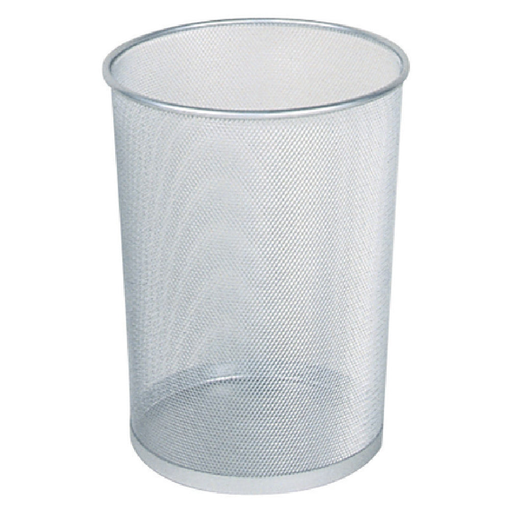 Rubbermaid FGWMB20SLV - Concept Collection™ Steel Wastebasket, 5 Gallon, 11-1/2" Dia. X 14" H