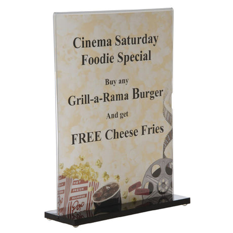 Hubert 37838 - Sign Holder, 8-1/2" X 11"H, Rectangular