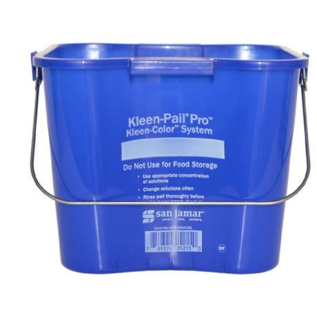 Carlisle KPP196KCBL San Jamar Kleen-Pail® Pro Kleen 6 Qt. Rounded Corners