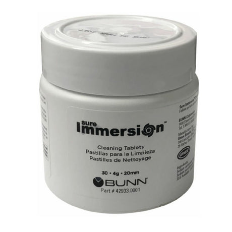 Bunn 42933.0001 Cleaning Tablets (1) Jar Sure Immersion™