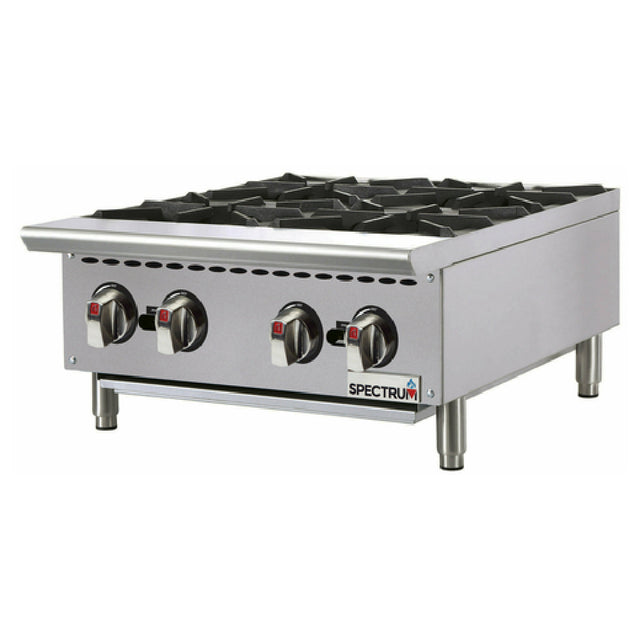 Winco NGHP-4 Spectrum™ Hotplate Natural Gas Countertop