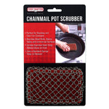 Chef Master 90236 Chef Master™ Chainmail Pot Scrubber Replaceable Sponge Stainless Steel Rings