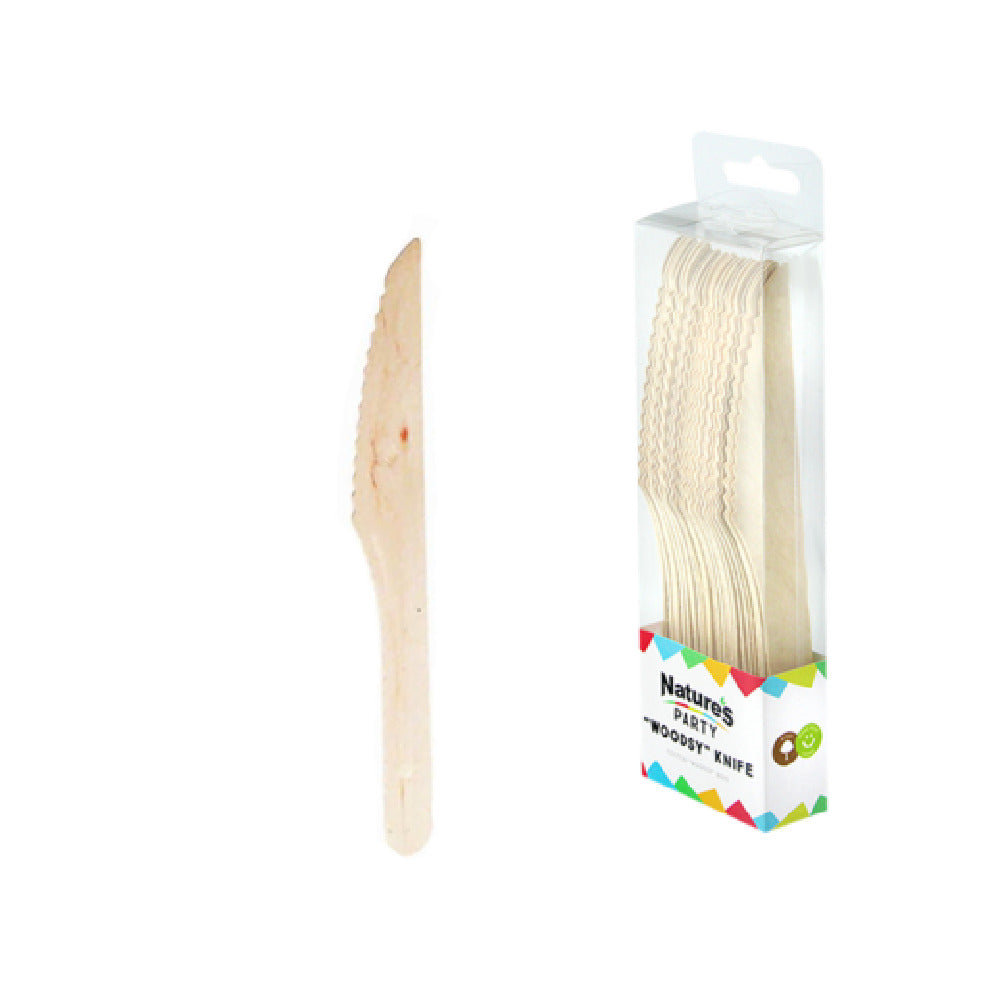 PacknWood 8NPCVB2E - WOODSY Wooden Knife, 6.5", Disposable (Per Case = 500 Each)