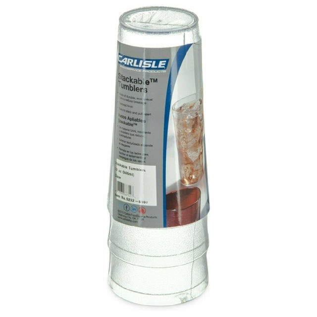 Carlisle 5232-8107 Carlisle Stackable™ Tall Tumbler 32 Oz. (34.90 Oz. Flush Fill)