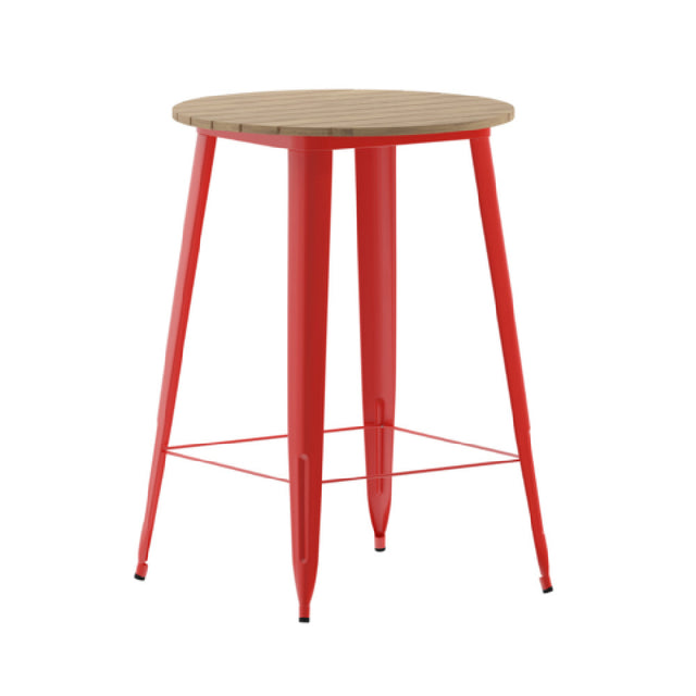 Flash Furniture JJ-T14623H-76-BRRD-GG Declan Bar Height Dining Table 30" Dia. X 42"H Round Table