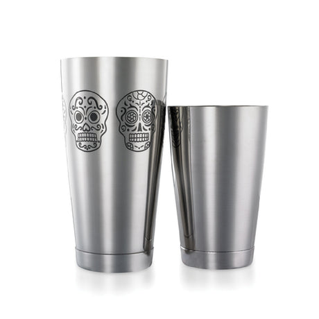 Mercer Culinary M37009SKU Barfly® Skull Shaker/Tin Set Contains (1) Each 28 Oz. Skulls Shaker And 18 Oz. Plain Shaker