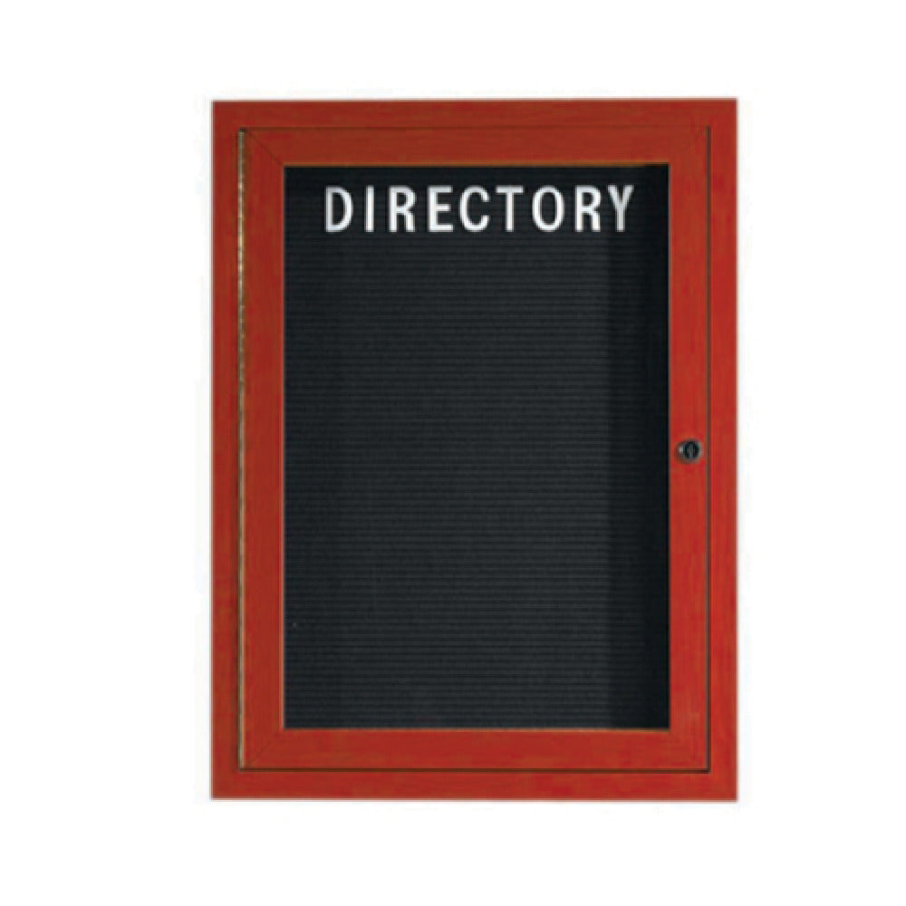 Aarco OADCW3624L Directory Board 24"W X 36"H Enclosed Face