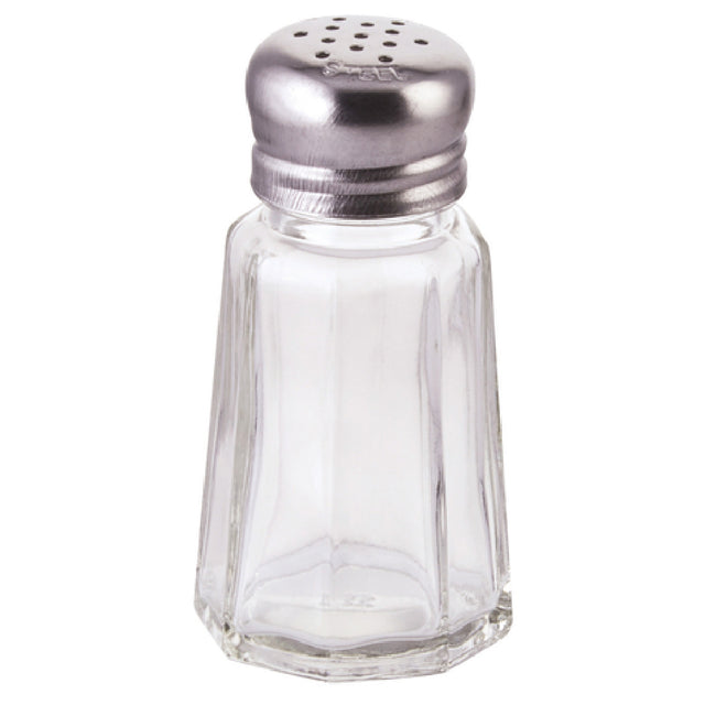 Winco G-105 Glass Shaker 1 Oz. Paneled