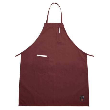 Winco BA-PBG Bib Apron 33" X 26" Full-length