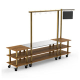 Steelite MGCMLA02BBXW - Pro Salsa Bar Station, 130.0" X 29.5" X 96.0", Modular