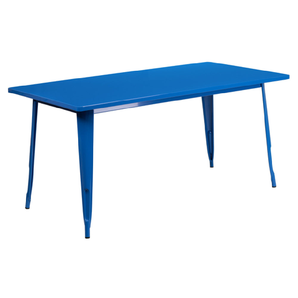 Flash Furniture ET-CT005-BL-GG Table 63"W X 31-1/2"D X 29-1/2"H Dining Height