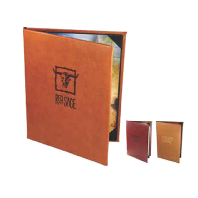 Menu Solutions BEL30BD Menu Cover Holds 4-1/4" X 14" Inserts Triple Panel Fold Out With 3 Views