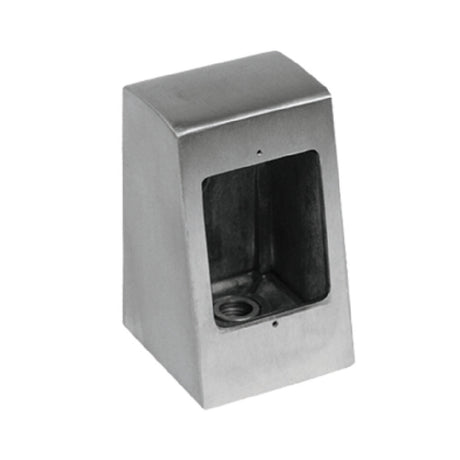 BK Resources BK-SOPB Pedestal Box Single Outlet Brushed Cast Aluminum