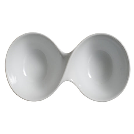 Palate & Plate AW-0212 - Appetizer Dish, (2) 10 Oz. Compartments, 9" X 5-1/2" X 2-1/2"H