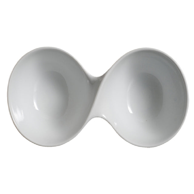 Palate & Plate AW-0212 - Appetizer Dish, (2) 10 Oz. Compartments, 9" X 5-1/2" X 2-1/2"H