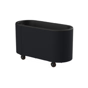 Steelite MGCOVE01BXXB - Oval Ice Bin Cart With Ice Bin In Black And Black Cover, Mogogo Furnishings