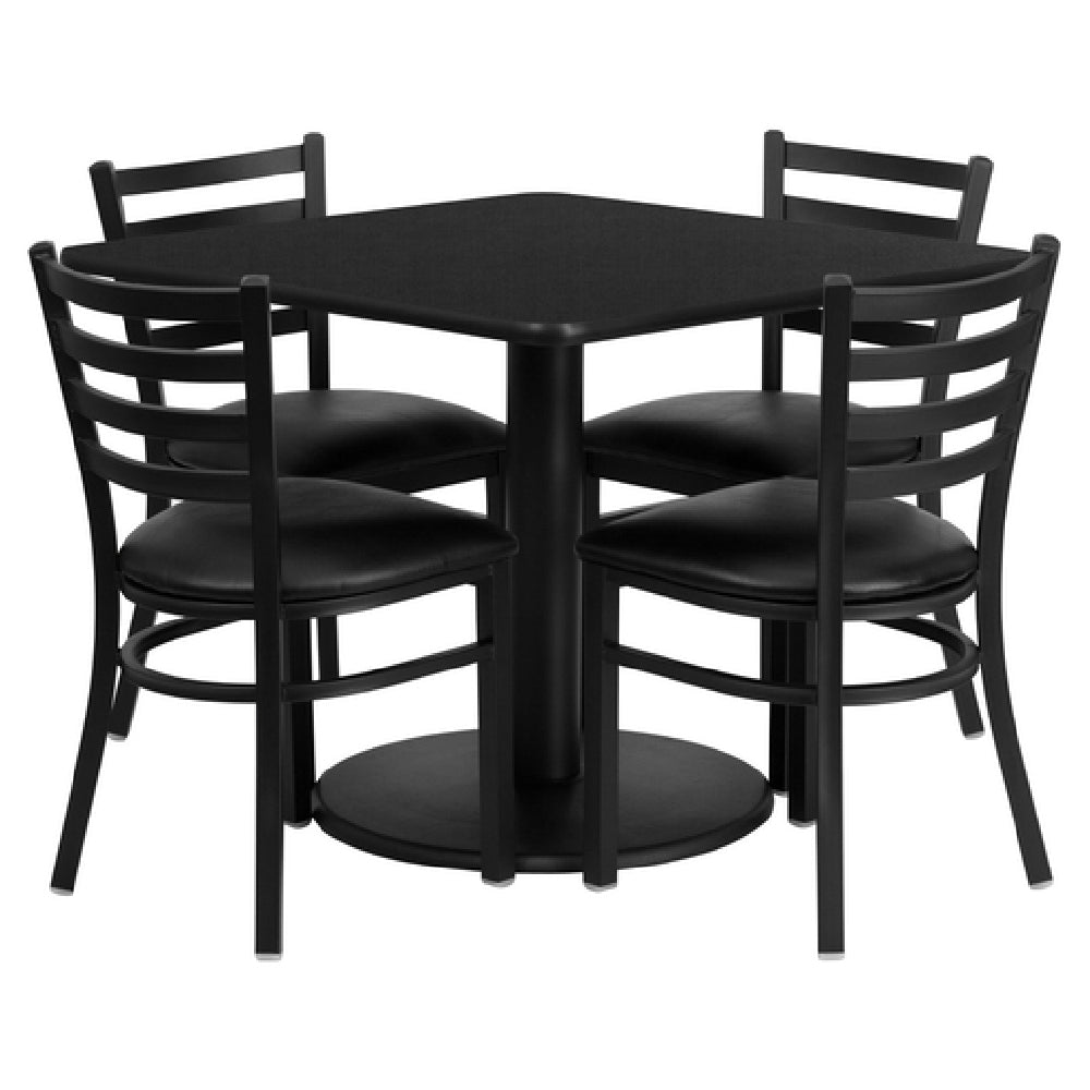 Flash Furniture RSRB1013-GG Table And Chair Set Includes (1) 36"W X 36"D X 30"H Table