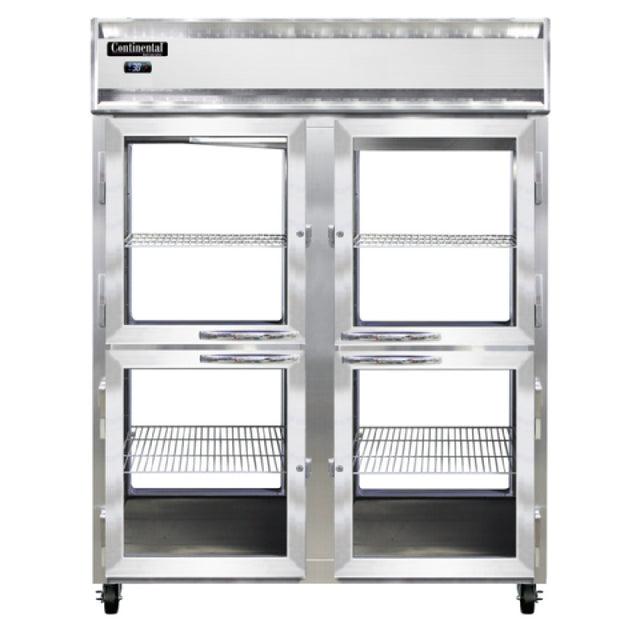 Continental Refrigerator 2RENPTHD-GD-GD Extra-Wide Refrigerator 52 Cu. Ft. Capacity
