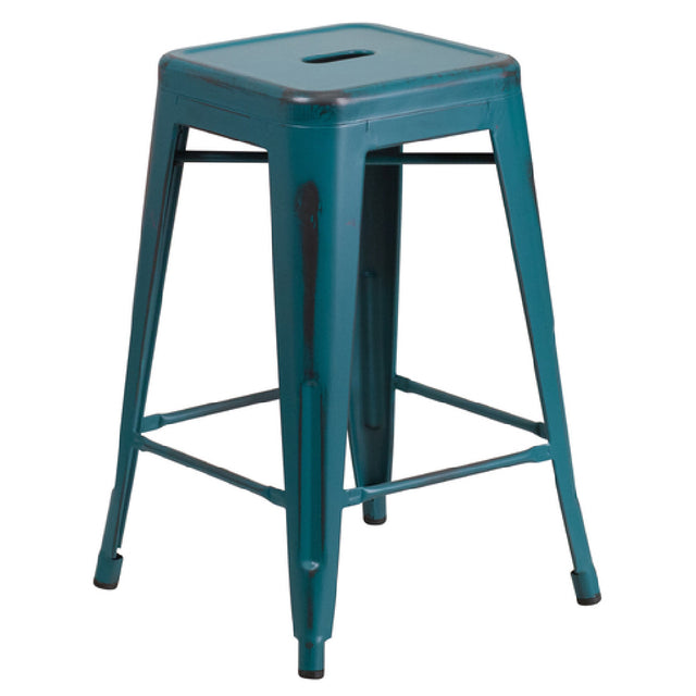 Flash Furniture ET-BT3503-24-KB-GG Bar Stool 500 Lb. Weight Capacity Counter Height