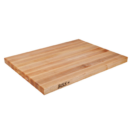 John Boos RA01 Cutting Board 18"W X 12"D X 2-1/4" Thick Edge Grain Construction