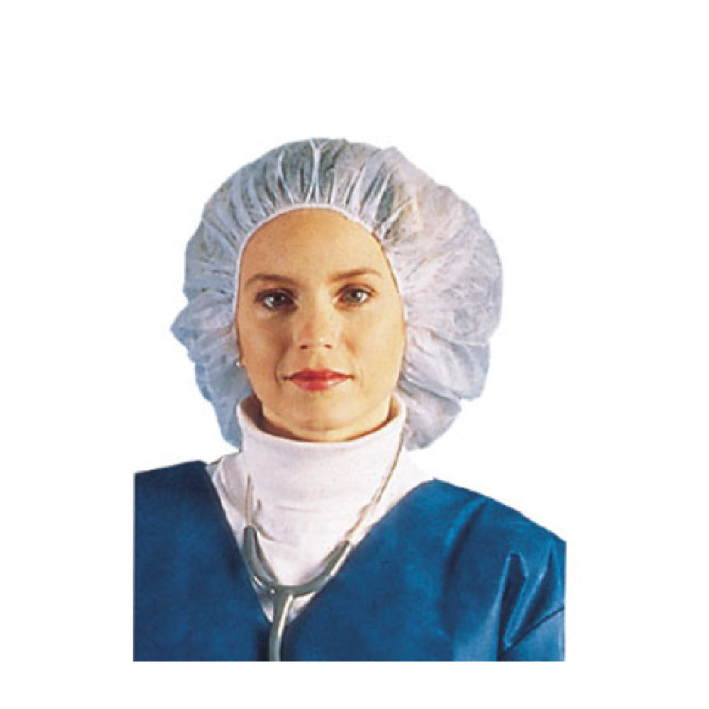 John Ritzenthaler Company BCAP110CW Chef Revival® Bouffant Cap/Hair Net 24" Polypropylene