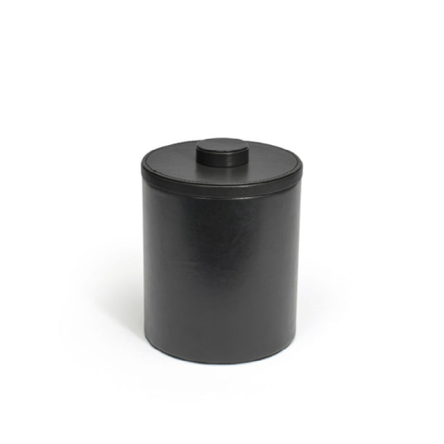 FOH RIB014BKL21 2qt Round London Ice Bucket Black Includes One RIB014BKL21-BTM 2qt Round London Ice Bucket Base Black