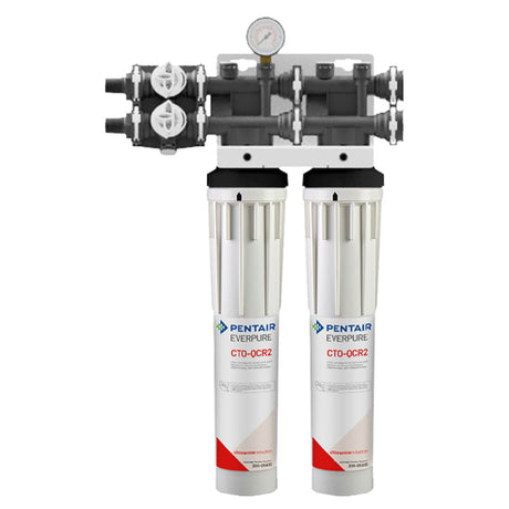 Everpure QTCR-2 Water Filter System Twin (2) CTO-QCR2 Activated Carbon Cartridge