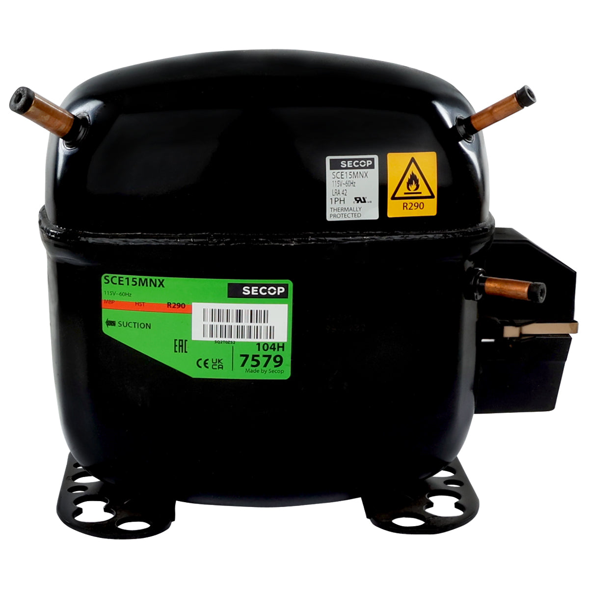 Empura Parts 1.1.01.00009 Compressor Compatible With: E-MCF430 E-MCH430 Empura Ice Machines