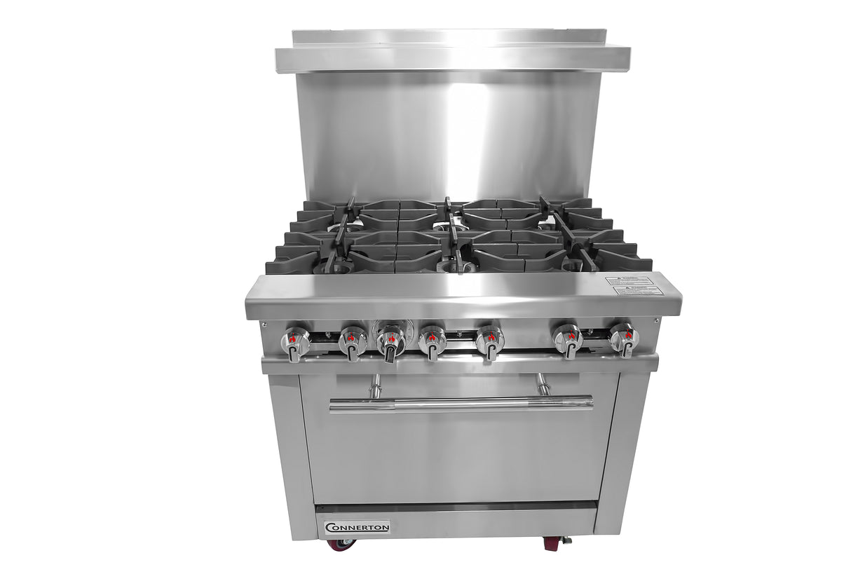 Connerton Cooking CN36-6_NAT Restaurant Range Gas 36"W X 33.9"D