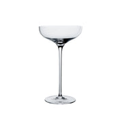 Steelite 83000WE112 Long Stem Champagne Coupe 9.5 Oz. (H 7-5/8" M 4-1/4" T 4-1/4" B 3-1/4") Glass