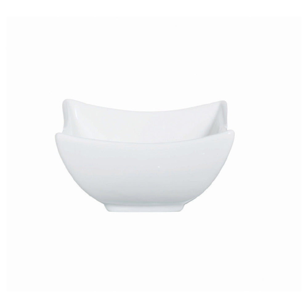 Arc Cardinal R0735 Arcoroc Appetizer Deep Square Bowl 4.5 Oz (D:3.38'') High Alumina Porcelain