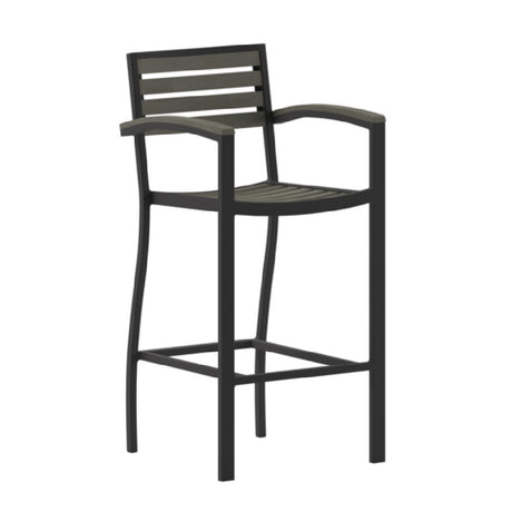 Flash Furniture XU-DG-HW6036B-ARM-GY-GG Lark Bar Stool 300 Lb. Weight Capacity