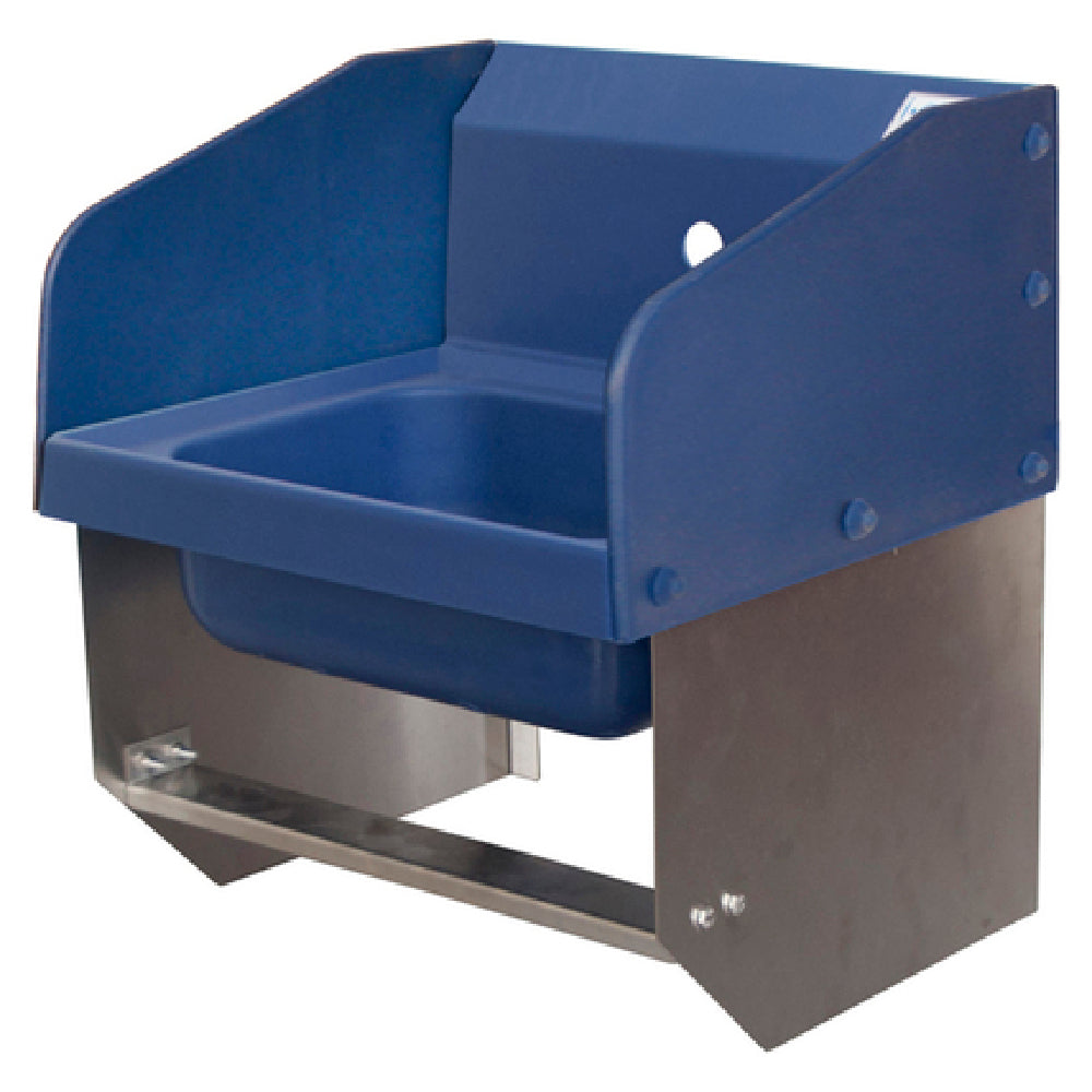 BK Resources APHS-W1410-SSBKK Antimicrobial Hand Sink With Knee Valve Brackets & Side Splashes