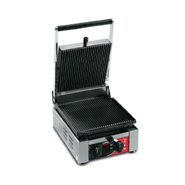 Sirman 34A1301105SI ELIO R Panini Grill Single Grooved Top & Grooved Bottom