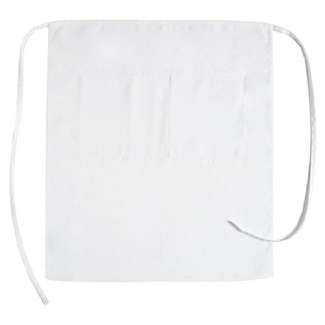 KNG 1043WHT Kng 32 In Bistro Apron White 2 Pockets