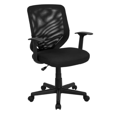 Flash Furniture LF-W-95A-BK-GG Swivel Task/Office Chair 36-1/2" To 39-3/4" Adjustable Height