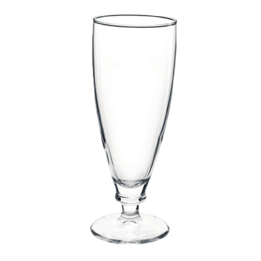 Steelite 4920Q110 Beer Pilsner Glass 19-1/2 Oz. (H 8-1/2" M 3-1/4" T 3-1/4" B 3-1/8") Footed