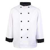 KNG 1048M Kng M Chef Coat Executive Black Trim
